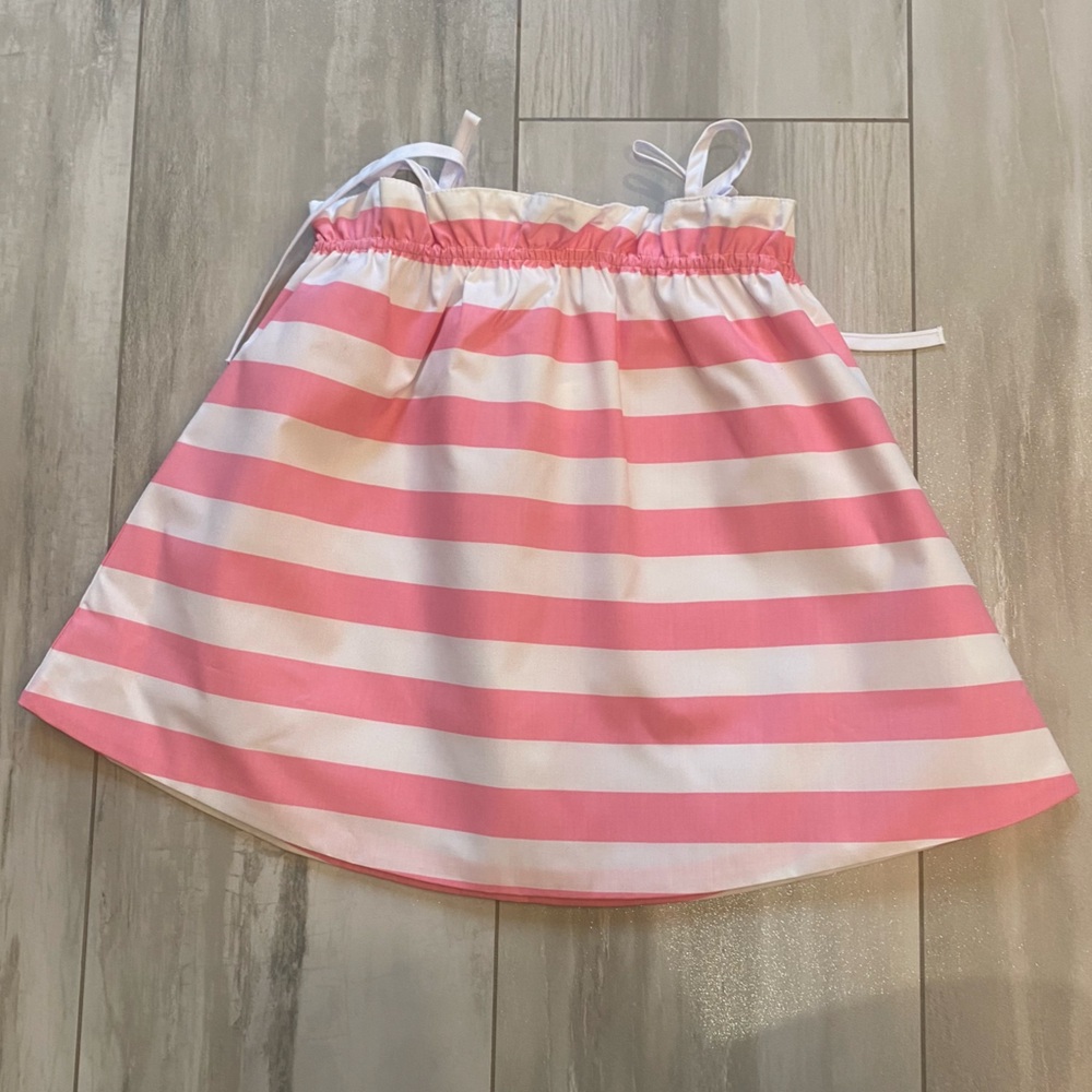 NWT Beaufort Bonnet Company Pink and White Stripe Little Laney’s Top, girls 12